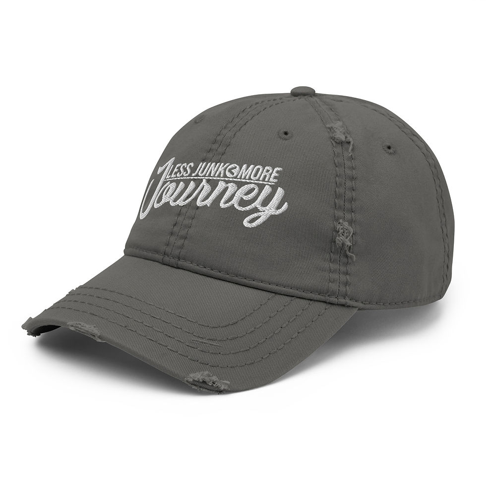 Thumbnail: LJMJ Distressed Embroidered Hat