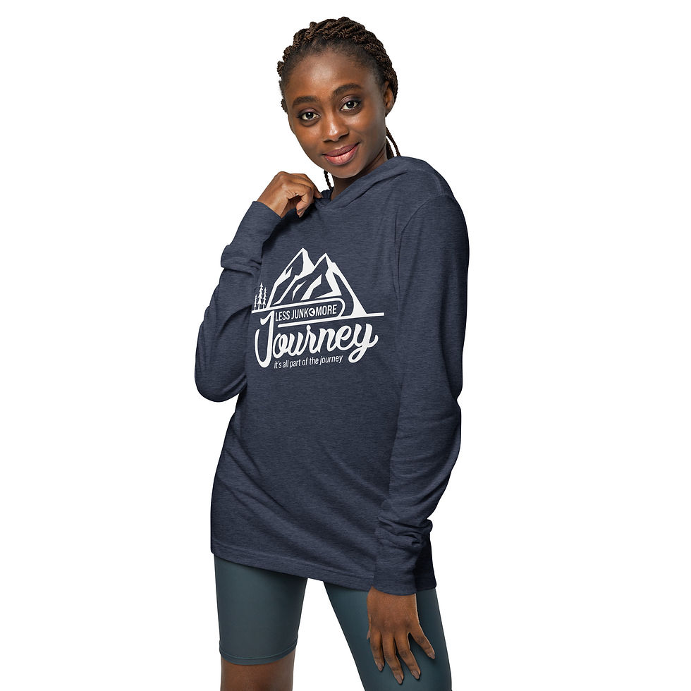 Thumbnail: LJMJ Hooded long-sleeve tee Light Logo (Front Only)