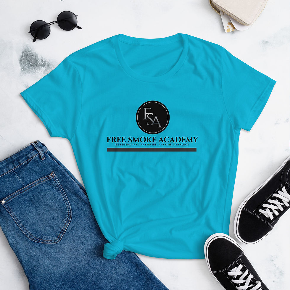Thumbnail: FREE SMOKE ACADEMY Women's short sleeve t-shirt