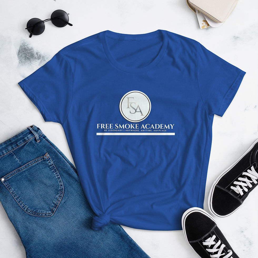 Thumbnail: FREE SMOKE ACADEMY Women's short sleeve t-shirt