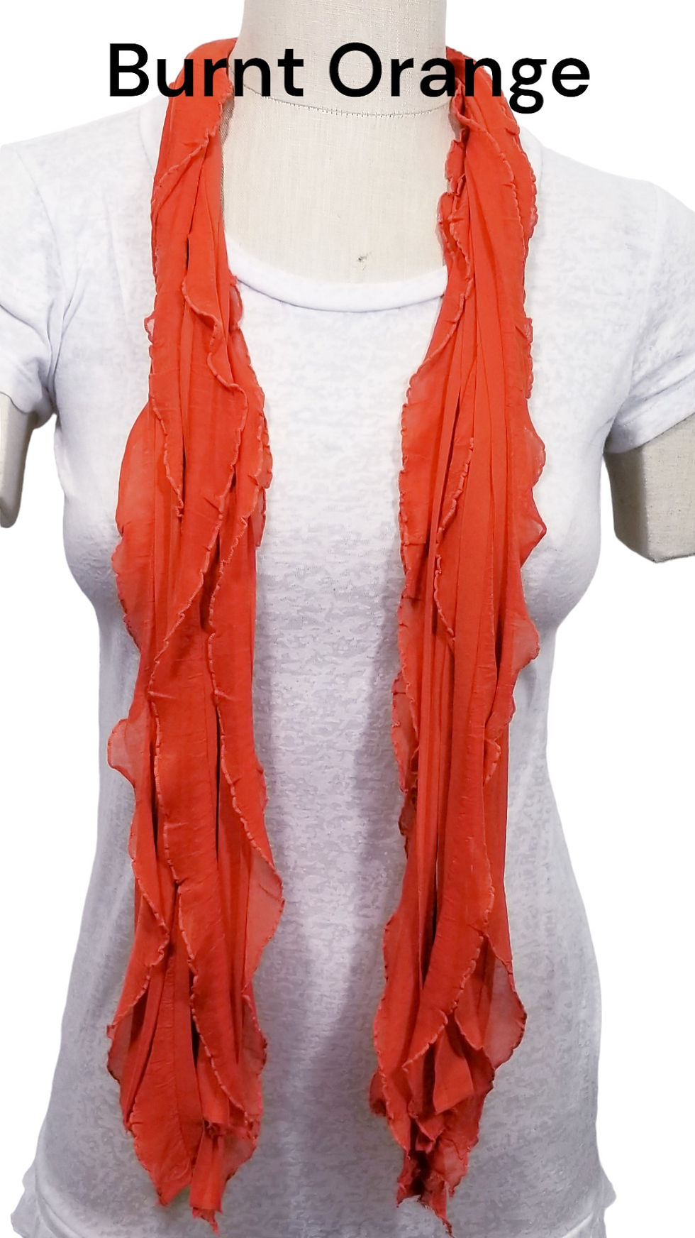 Thumbnail: Burnt Orange Flutter Scarf