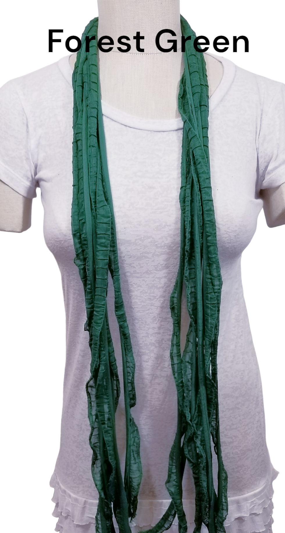 Thumbnail: Forest Green Flutter Scarf