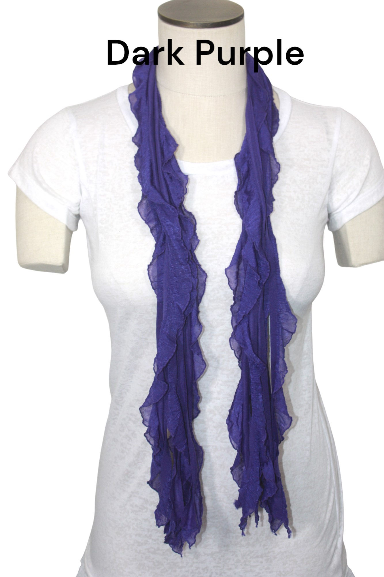 Dark Purple Flutter Scarves