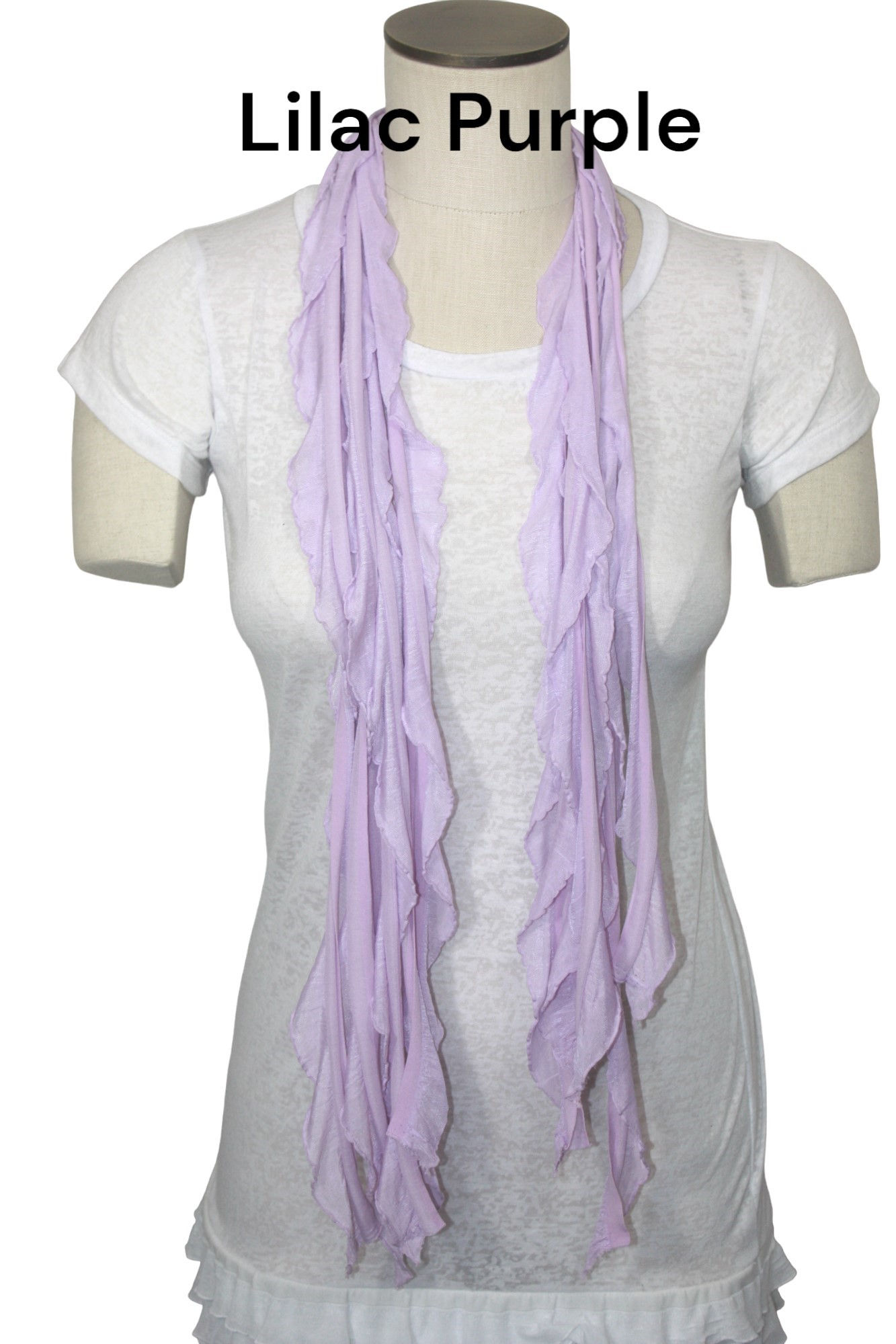 Lilac Purple Flutter Scarf
