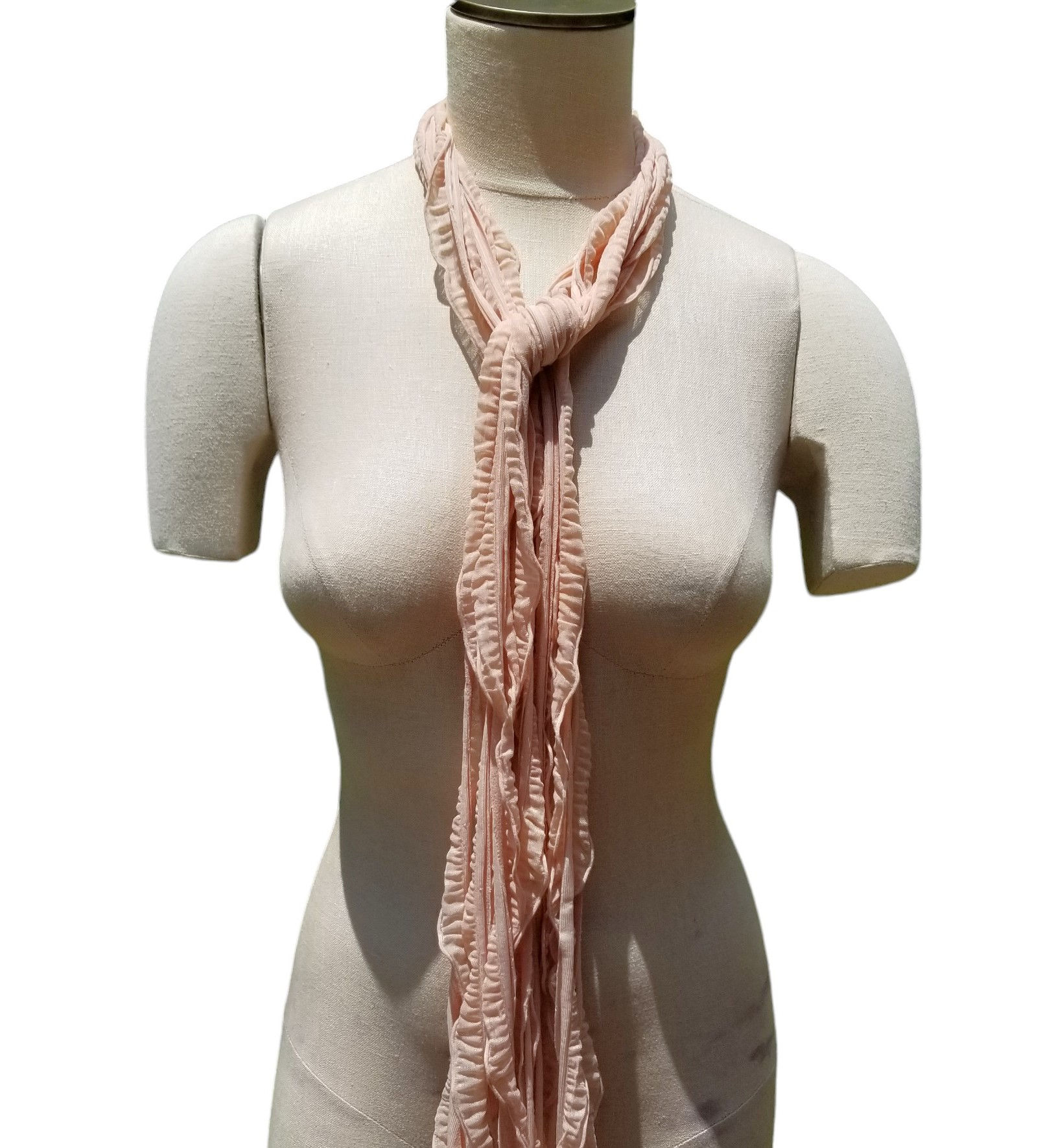 Fleshy Pink Flutter Scarf