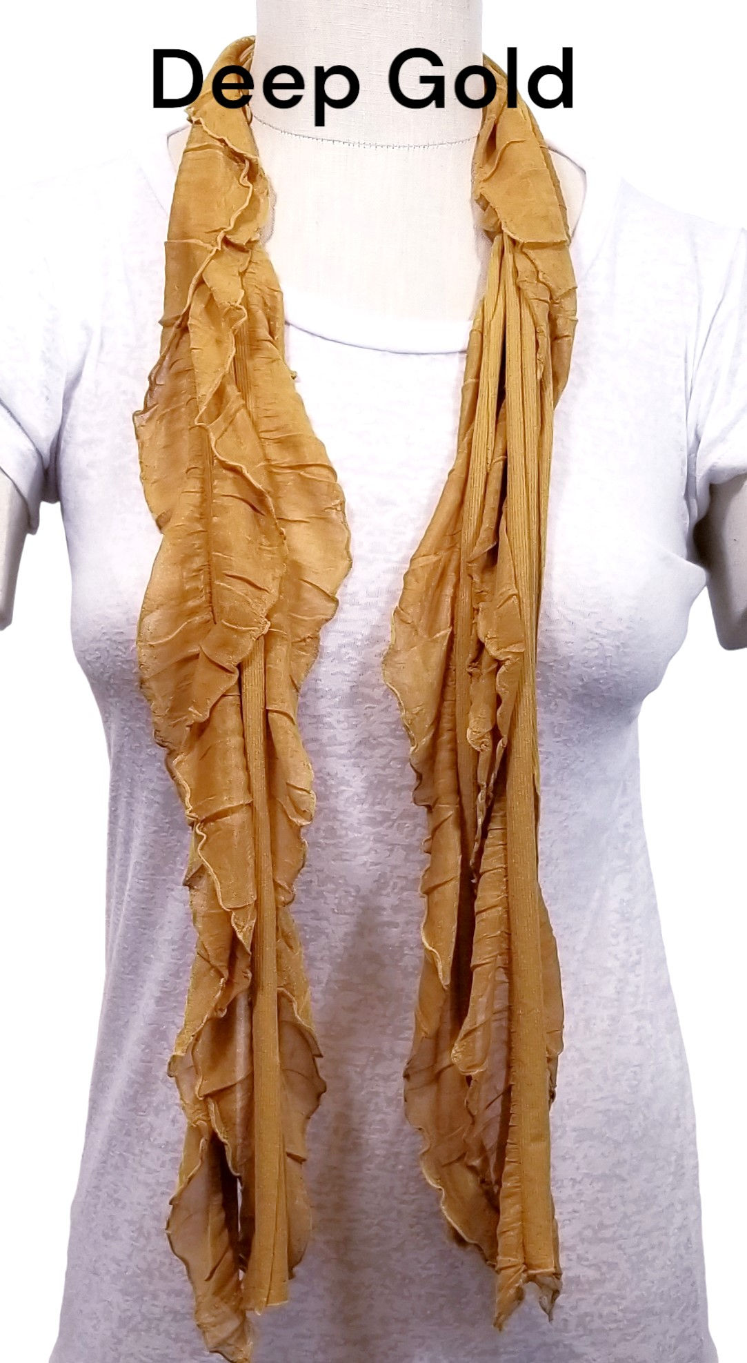 Deep Gold Flutter Scarf