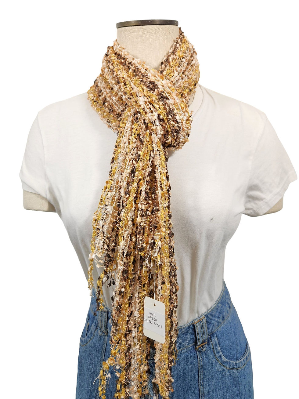 Thumbnail: Brown Cream Gold Stripe Multiway