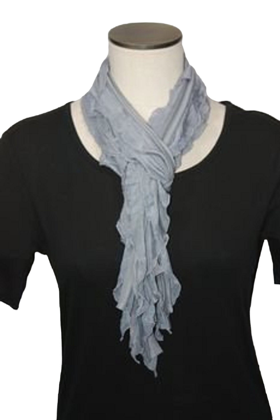 Thumbnail: Light Gray Flutter Scarf