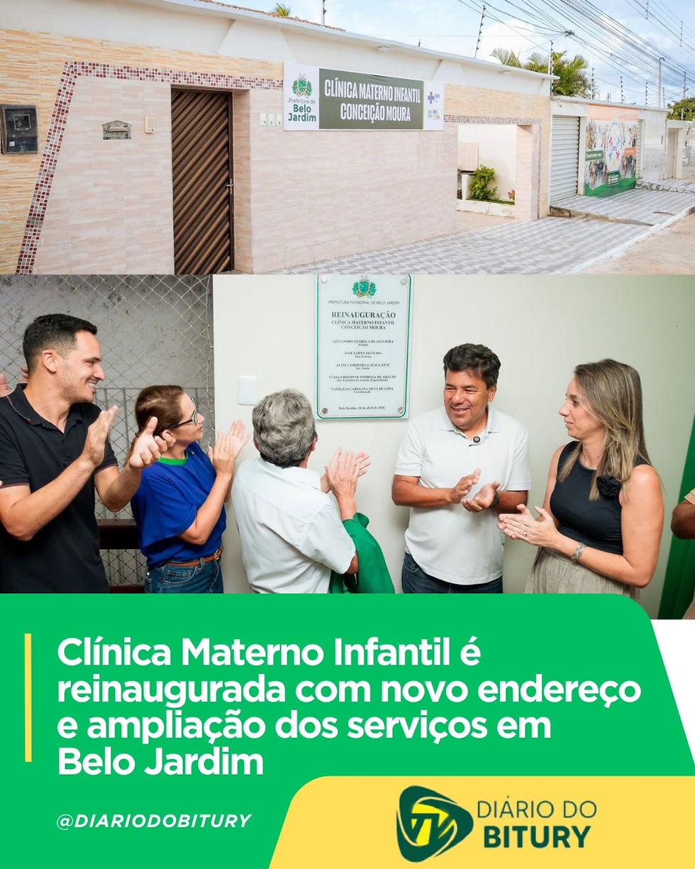 Clínica Materno Infantil é
reinaugurada com novo endereço e ampliação dos serviços em Belo Jardim