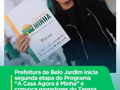 Prefeitura convoca moradores do Tereza Mendonça para garantir o título de propriedade até 31 de julho, com atendimento gratuito e valorização dos imóveis.
