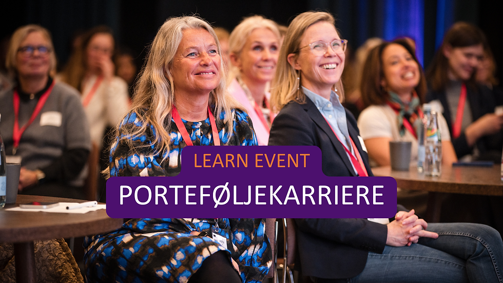 LEARN EVENT: PORTEFØJLEKARRIERE