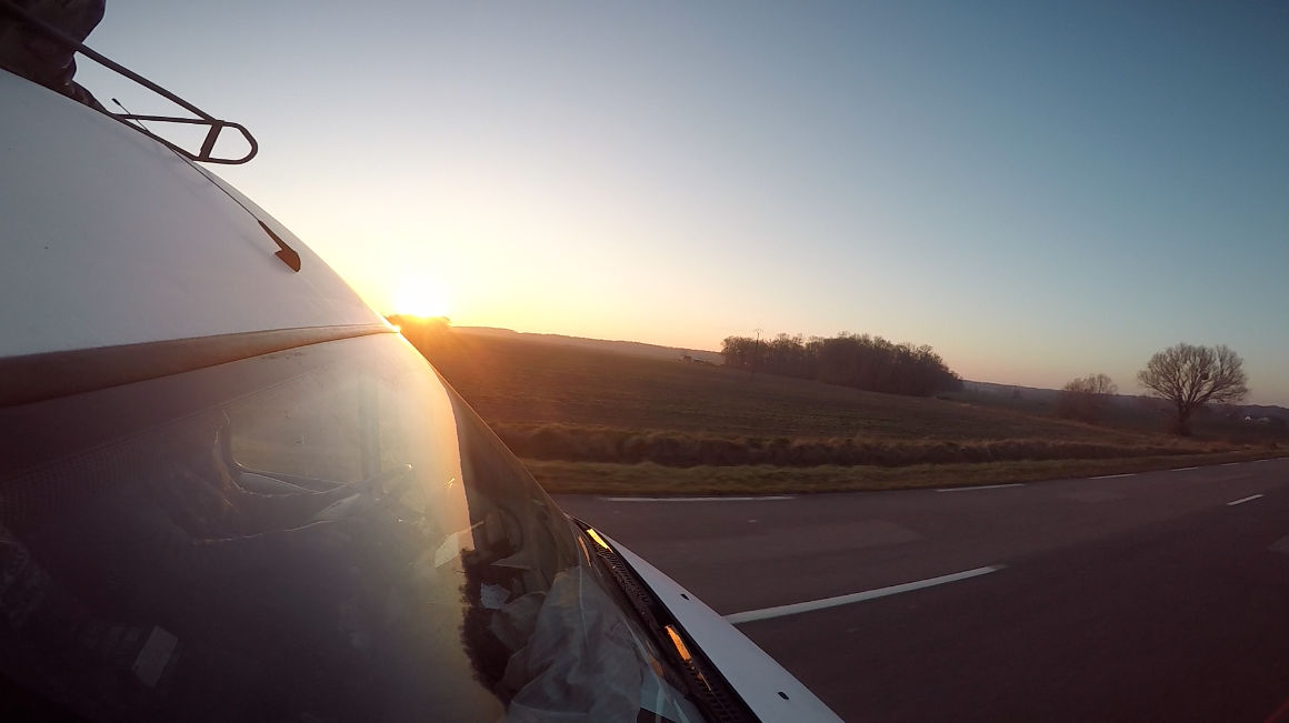 Couché du soleil (Lyon -> Épinal)