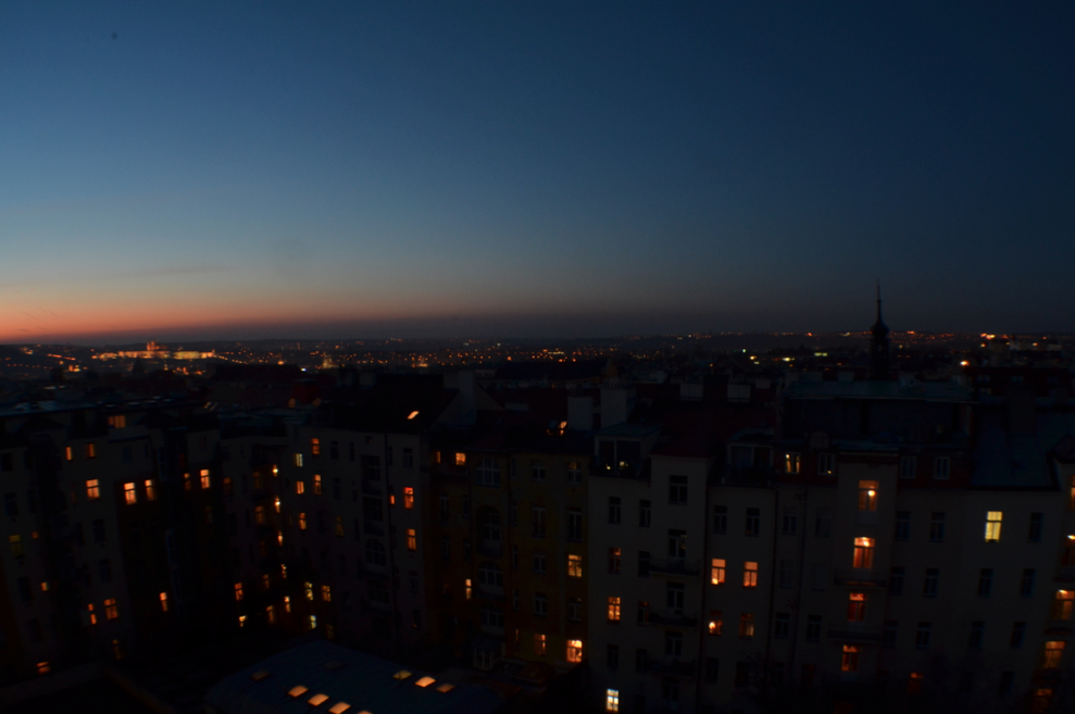 Sunset on Prague