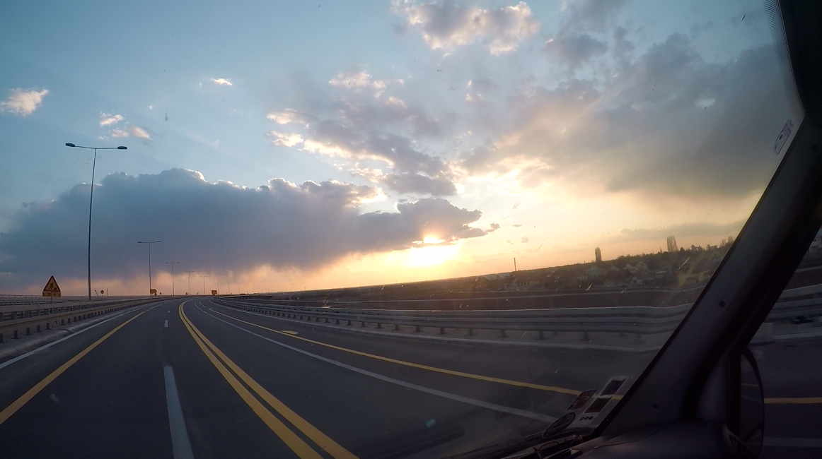 Sunset on the way