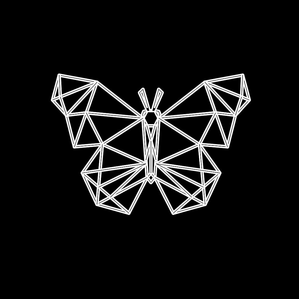 Miniatura: Polygonal Animals Black