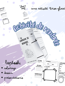 Voici une proposition d'activité brise-glace de début d'année: un lapbook !