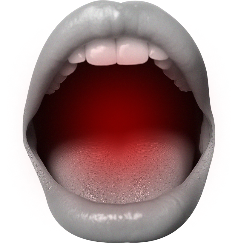 mouth with loading icon