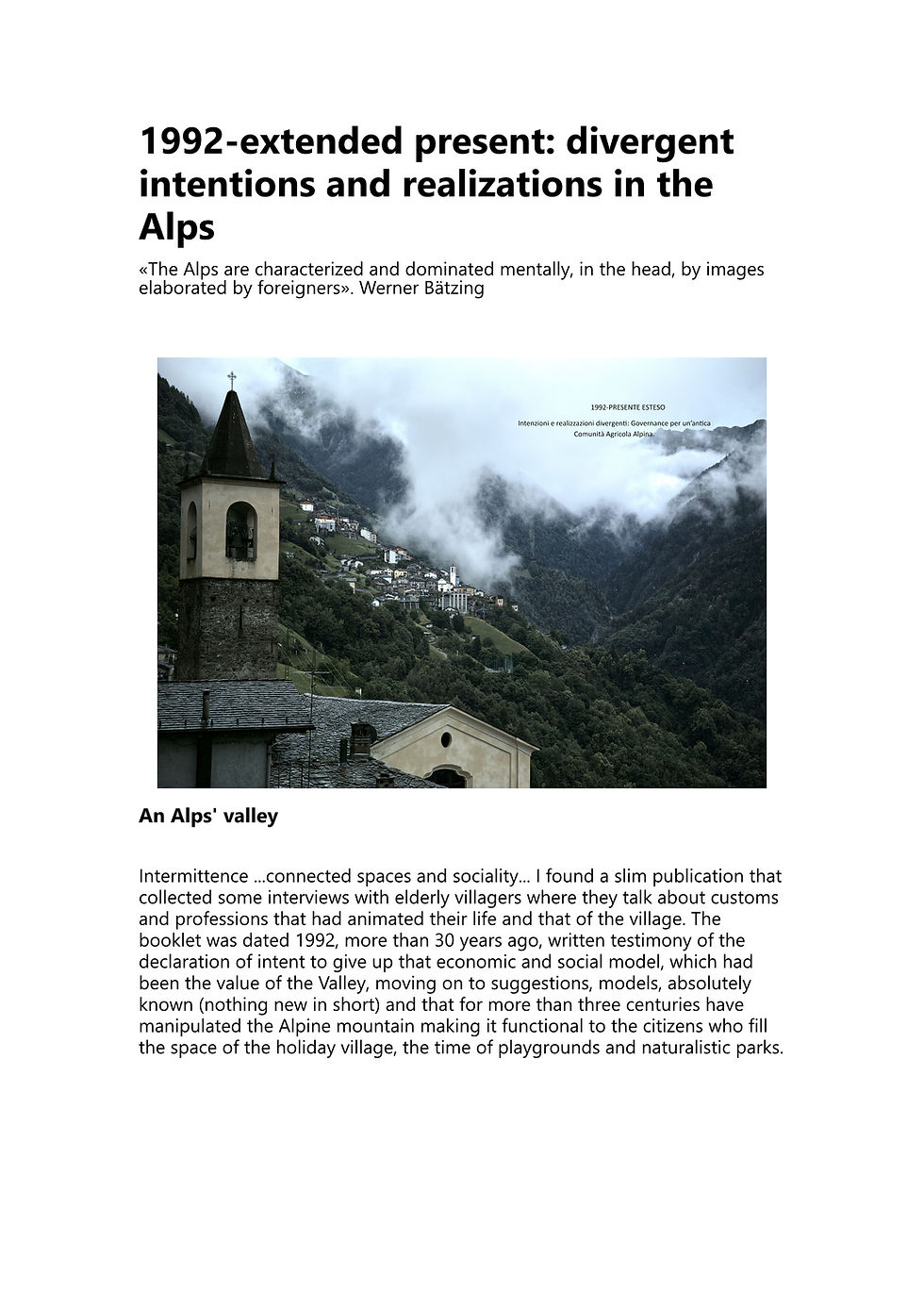 an Alps'valley
