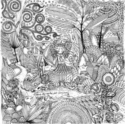 Mi casa caracol (para un libro para colorear) /// My snail house (coloring book) (2015)