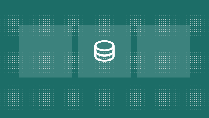 Thumbnail indicating the content manager. Green background with 3 paler green boxes over it and a black icon in the middle.