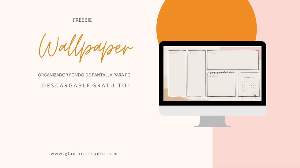 Organizador de pantalla para computadora.