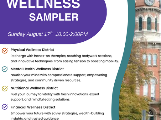 The 2nd Annual Health & Wellness Sampler Event hosted by Chardon Integrated Wellness Center and Salty Salt Cave in Chardon on Sunday            August 17, 2025 from 10AM-2PM.