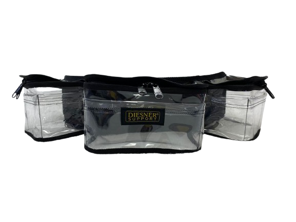 Miniatura: Pochete transparente três bolsos