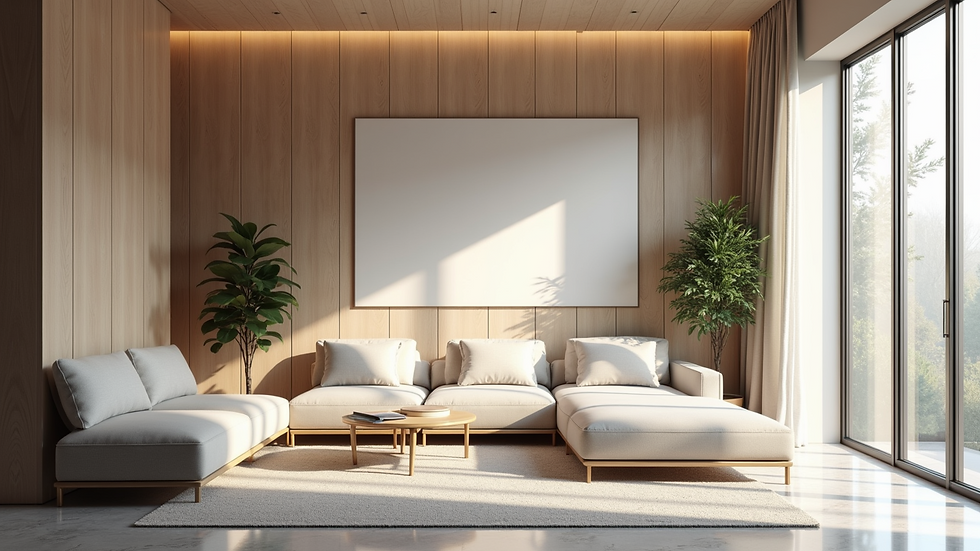 Eye-level view of a beautifully designed interior space