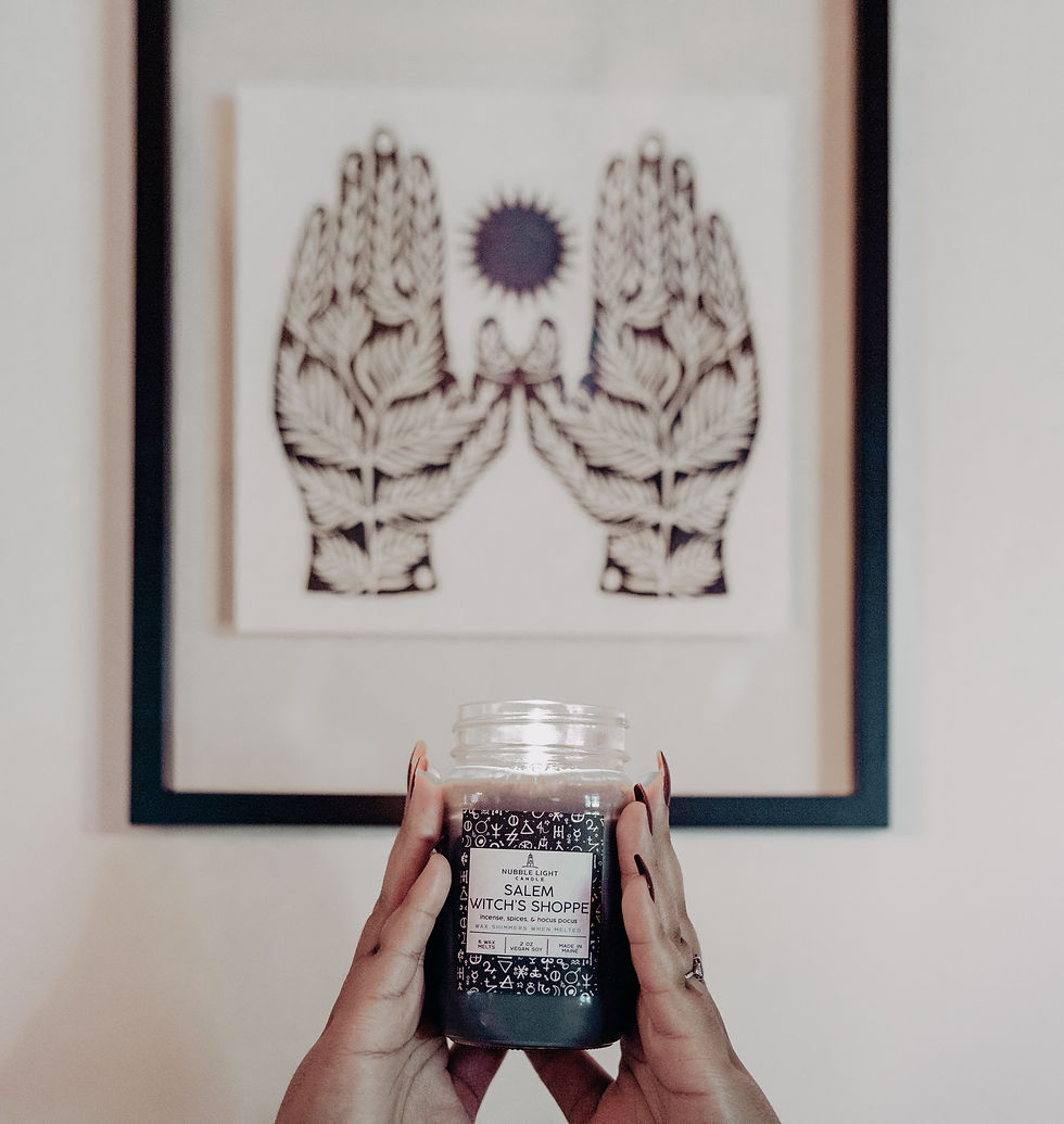 Thumbnail: XL SALEM WITCH'S SHOPPE 16oz. Scented Soy Candle