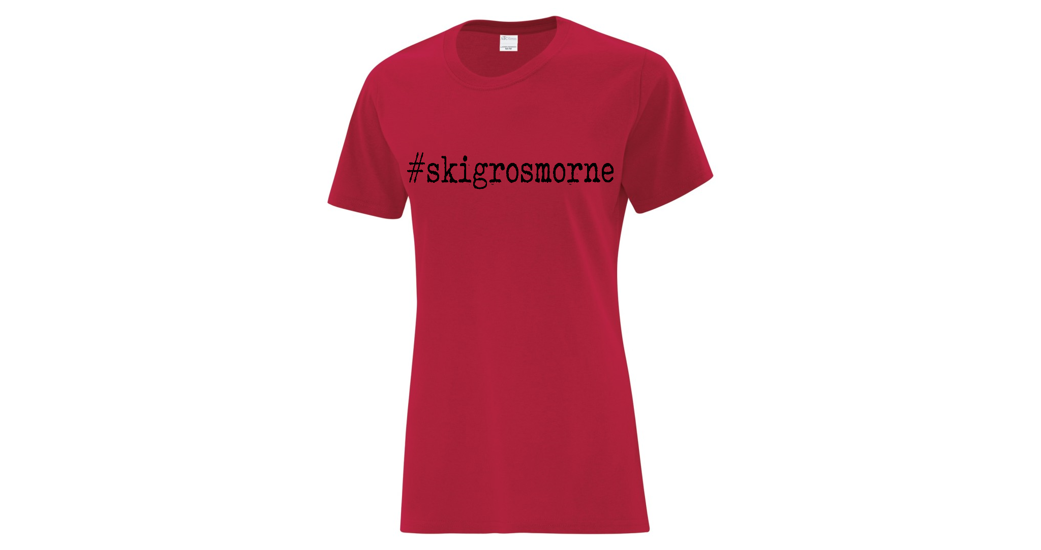 SkiGrosMorne Ladies Red T-shirt