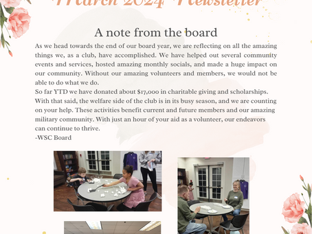 March 2024 Newsletter