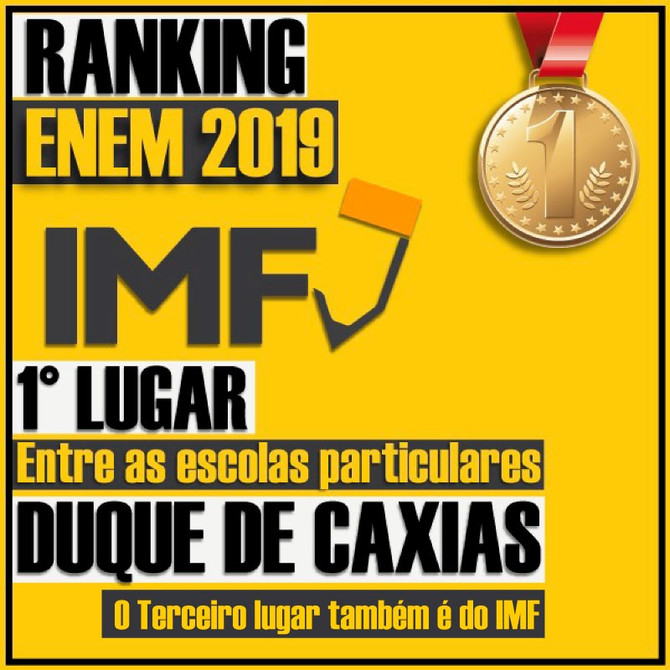 RANKING ENEM 2019 - O 1º LUGAR É NOSSO!