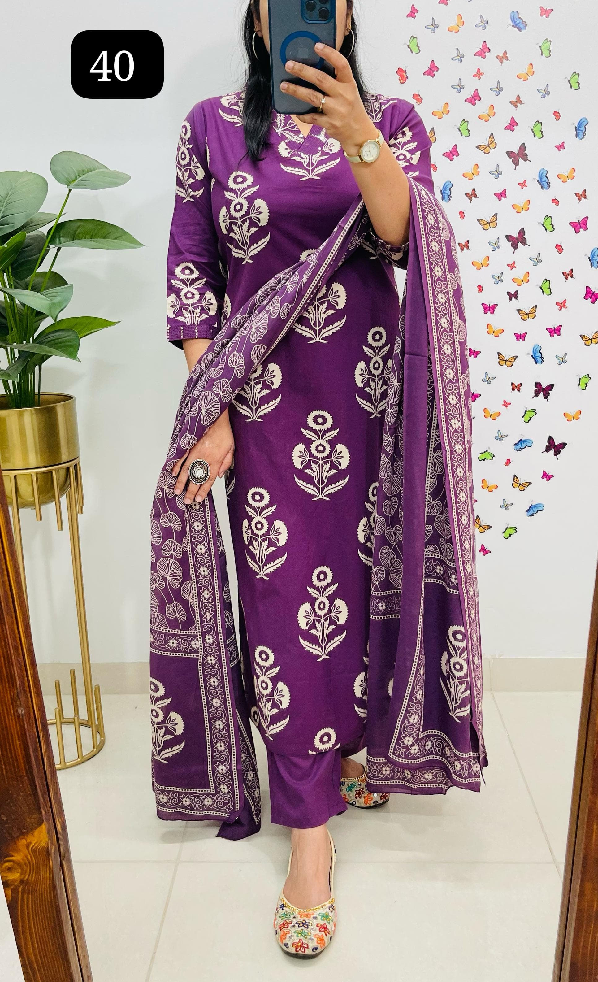 Designer 3-Piece Cotton Stitched Suit