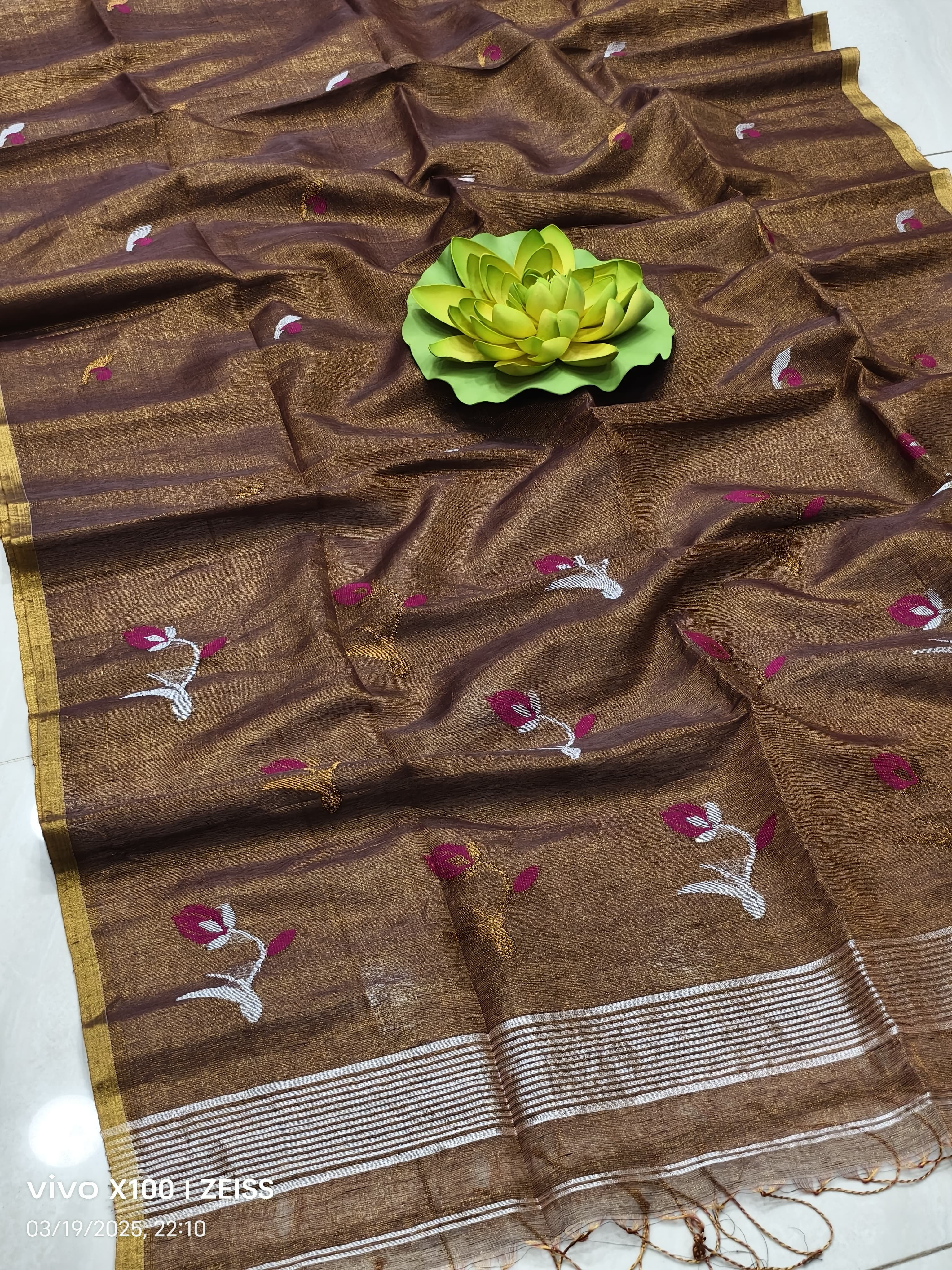 Linen Tissue Saree