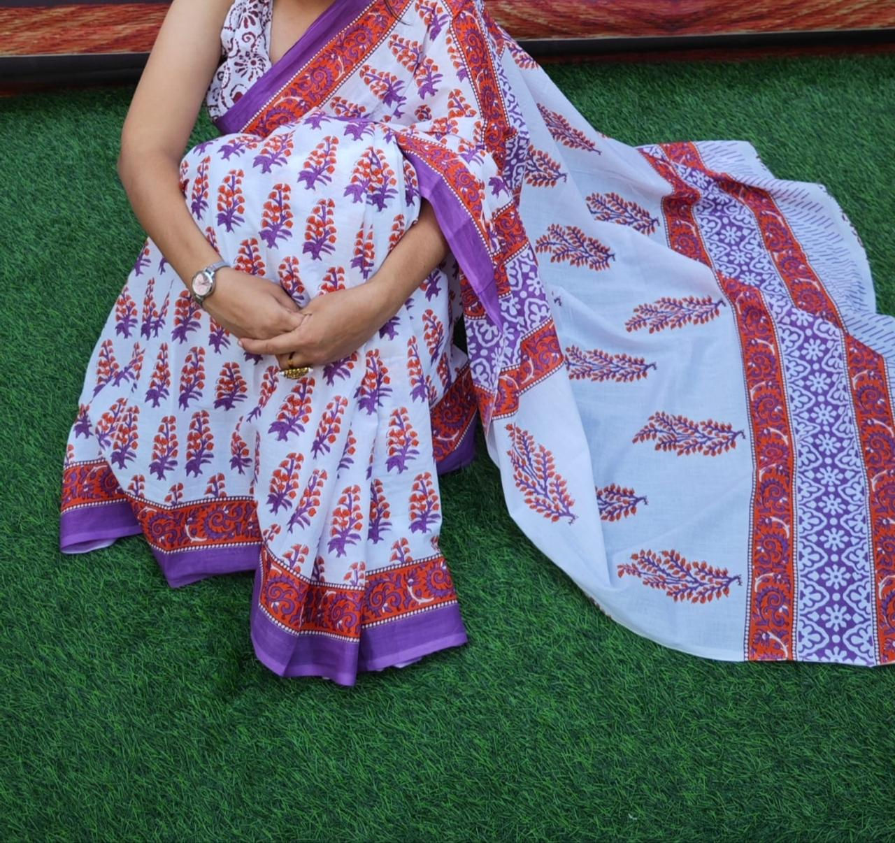 Mul Cotton Saree