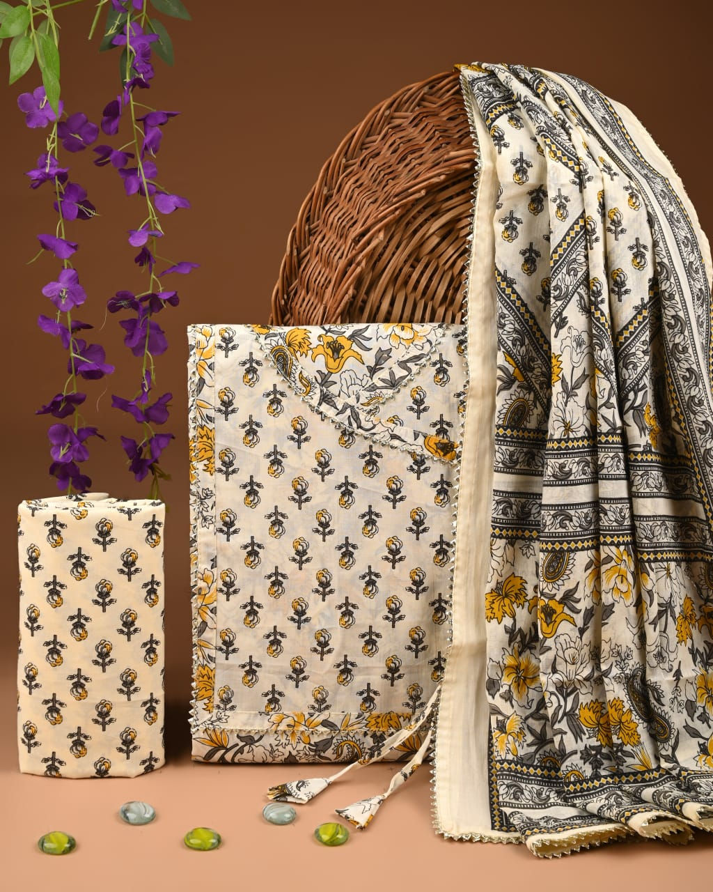 Cotton Gota Patti Suit