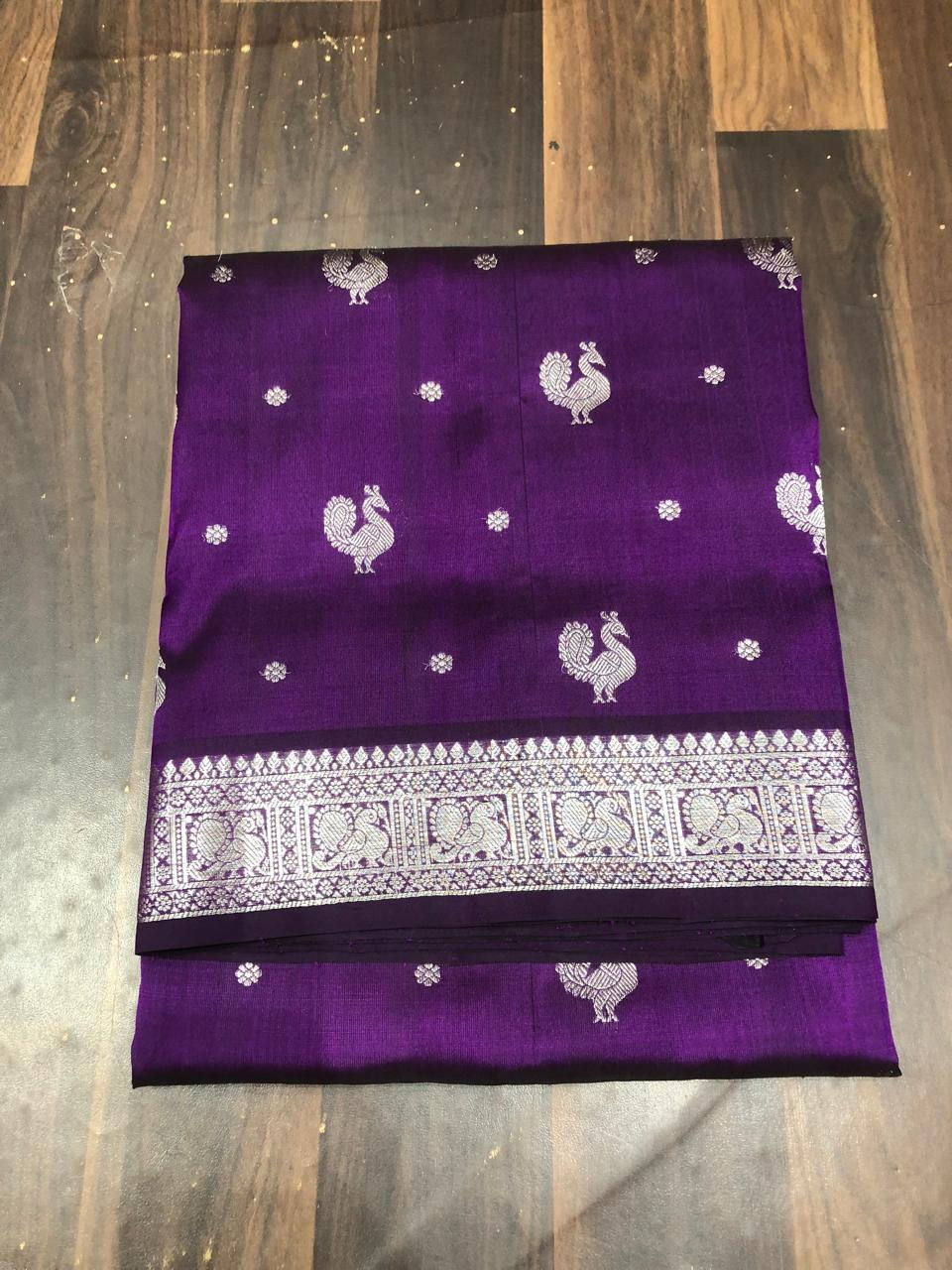 Purple Venkatagiri Pattu Saree