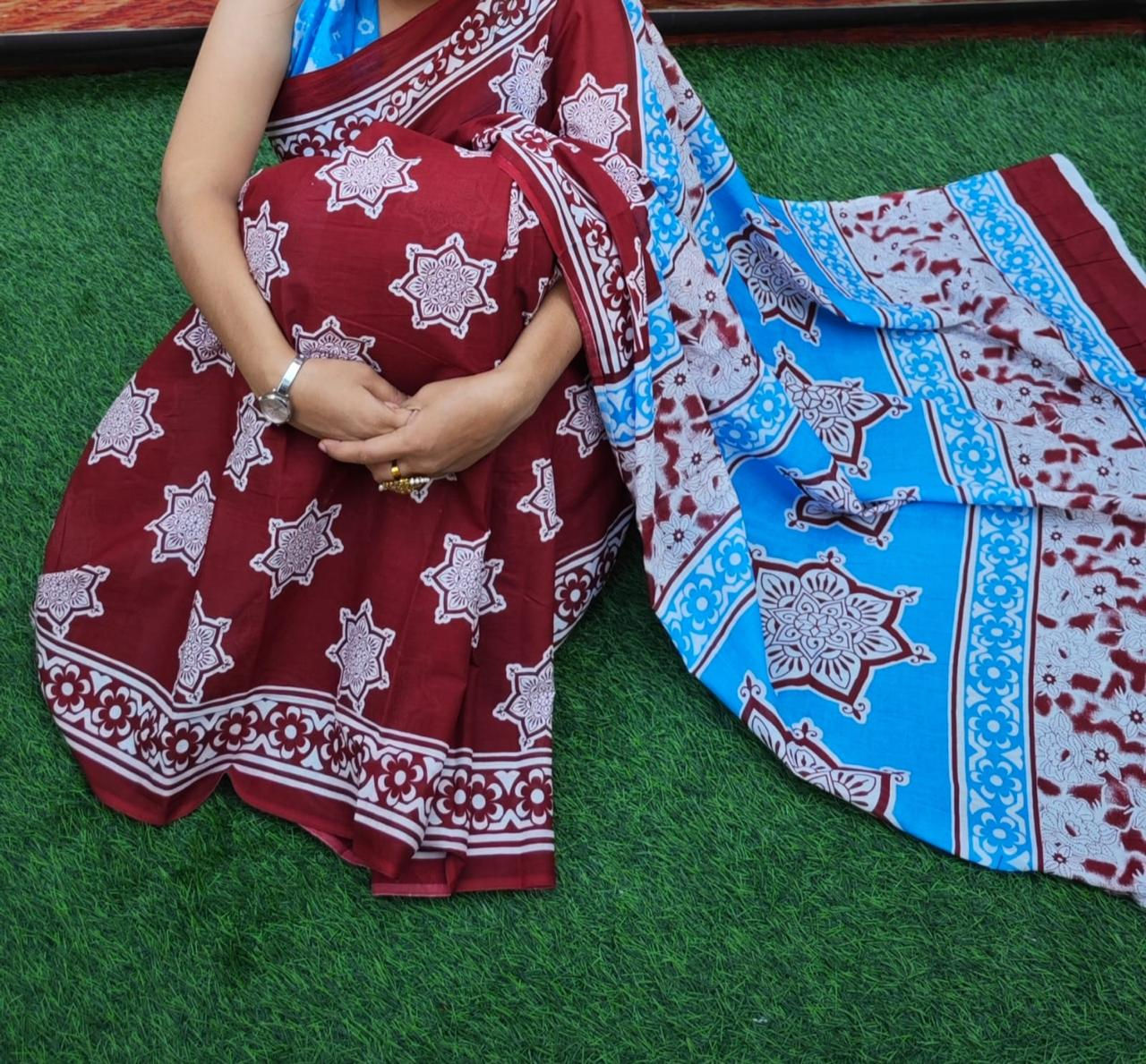 Mul Cotton Saree