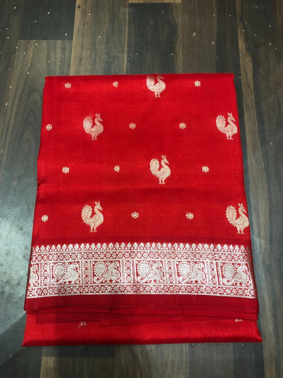 Red Venkatagiri Pattu Saree