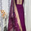 Thumbnail: Purple Vichitra Neck Unstitched Dress Material