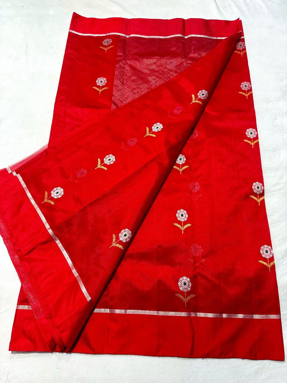 Pure Chanderi handloom saree