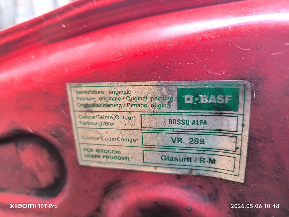 Thumbnail: a RED BONNET from alfa romeo giulietta