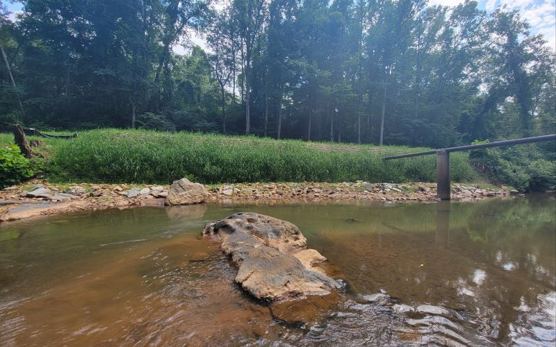 Secondary view of Blackwater Creek Streambank restoration progress