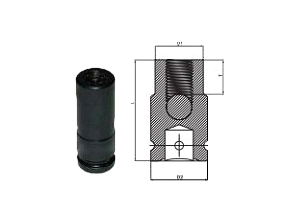 Thumbnail: 3/8'' Square Drive Impact Socket
