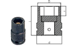1/4'' Square Drive Impact Socket