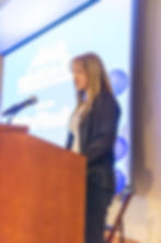 Young Girl giveing a Speech 