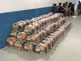 Cestas básicas na Casa de Fátima - Rio de Janeiro