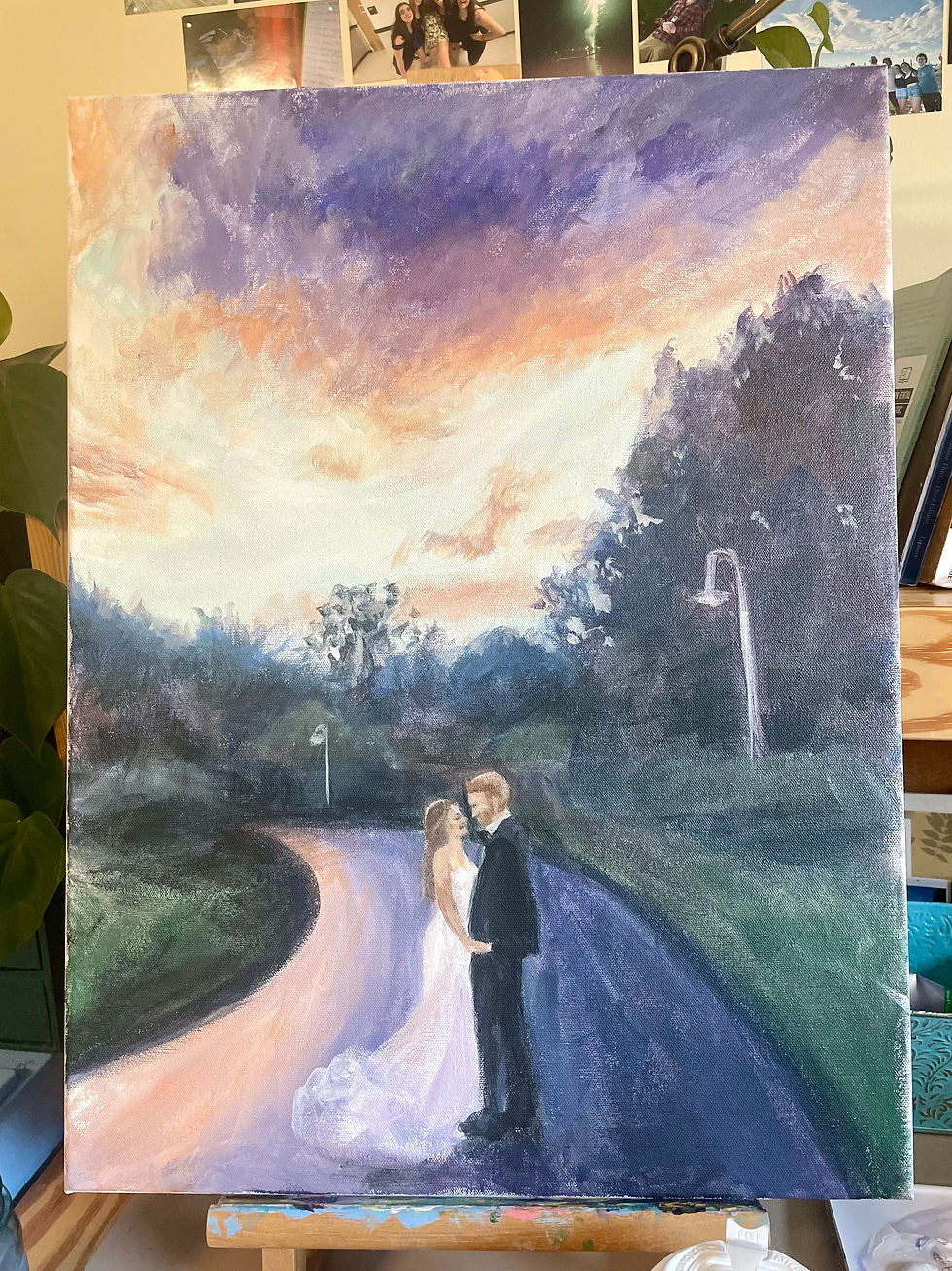 wedding painting Ava Robitaille Art