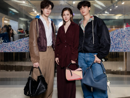 Tay Tawan, Phuwin, Baifern, And More Commemorate The Ten Years Of The Loewe Puzzle In Bangkok