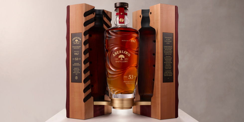 Aberlour’s The Mouth of the Chattering Burn is the distillery's oldest release, having matured for over fifty years in a single cask